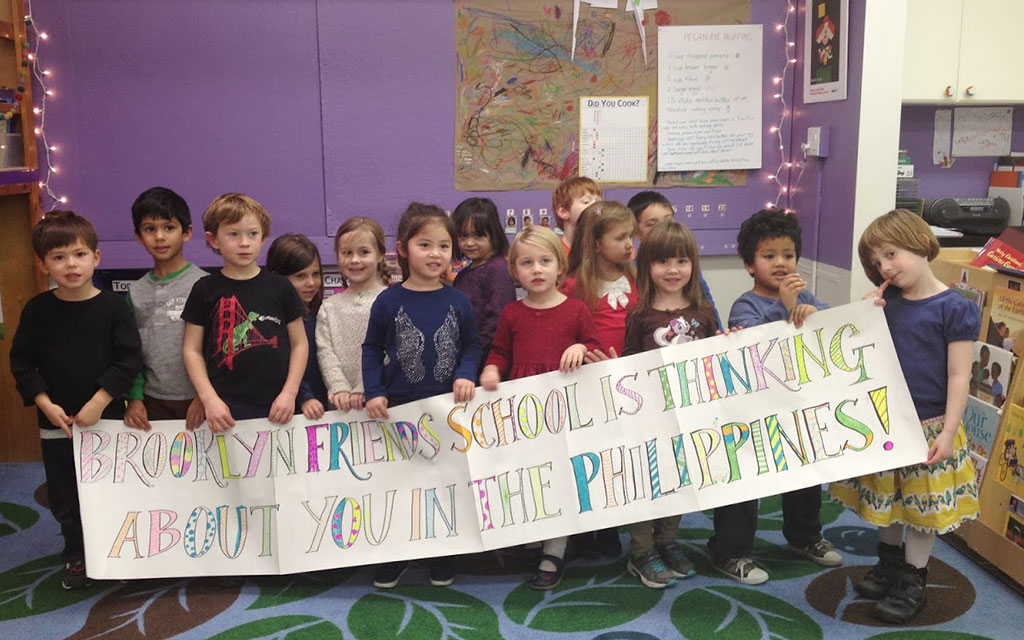 Preschool Participates in Bake Sale for the Philippines December 2013